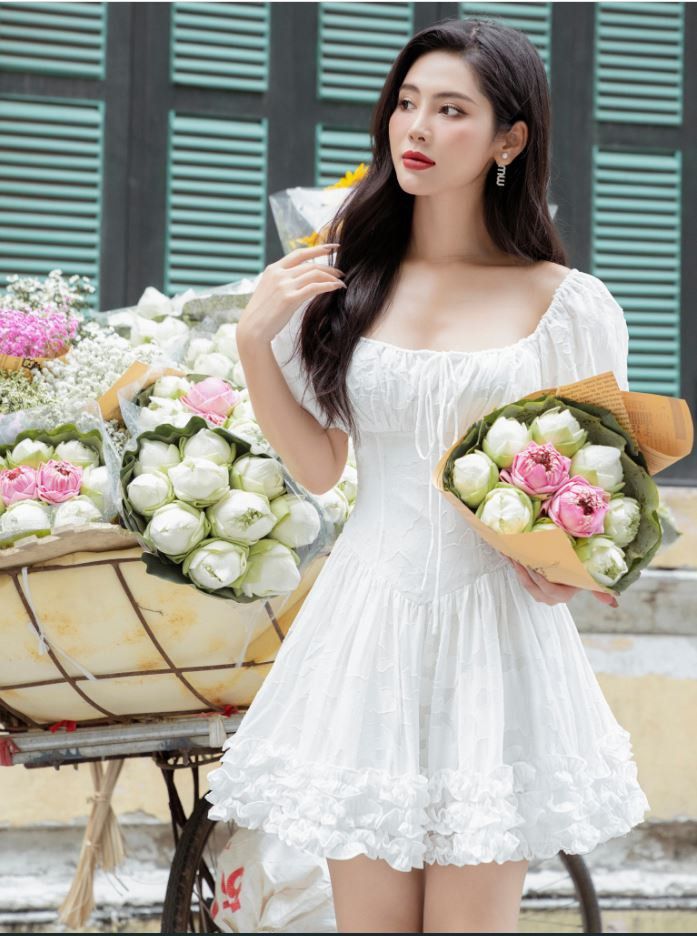 little white dress wedding reception NumberSea-Reception Little White Dresses Wedding Dresses A-Line V Neck Long Sleeve Ankle Length Chiffon Bridal Gowns With Solid Color