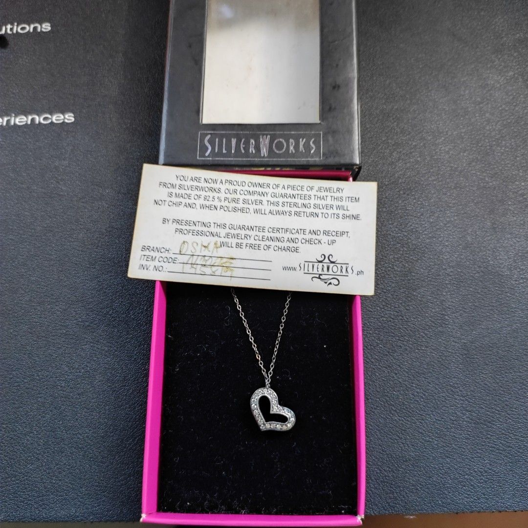 Silverworks online heart necklace