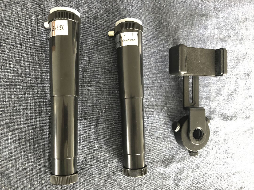 Sixgo F30070M Astronomical Telescope with full size tripod, and phone