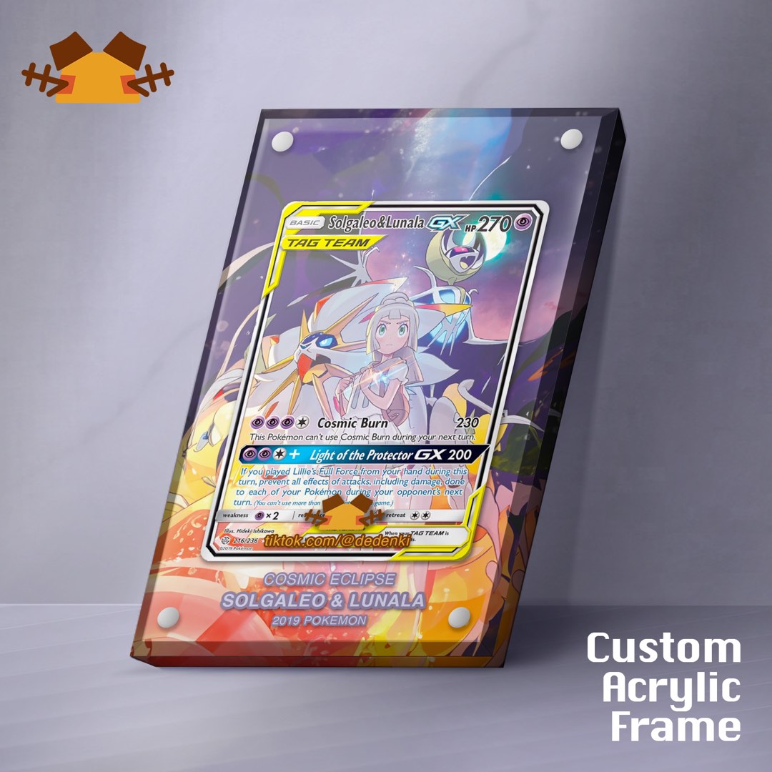 Lunala Solgaleo GX Custom Made Holo Pokemon Cards 