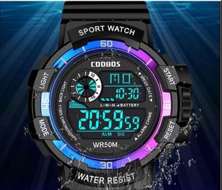Casio Resin Digital Alarm Light Simple Black Sporty Men's Watch W218H  W-218H-1B
