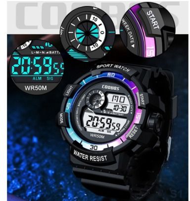 Sports Watch Men s Digital Watch Multifunction Clock Military Wristwatch Swimming Waterproof Luminous Kids Student Watch STR2647 Men s Fashion Watches Accessories Watches on Carousell