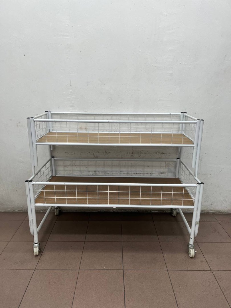2 Layer Steel Rack, Furniture & Home Living, Furniture, Shelves ...