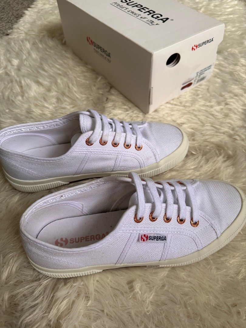 SUPERGA CLASSIC 2750 WHITE ROSE GOLD Women s Fashion Footwear