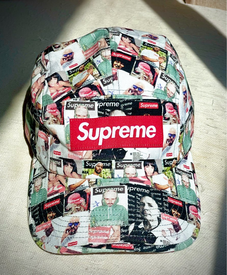 supreme 23ss magazine camp cap, 他的時尚, 手錶及配件, 棒球帽、帽在