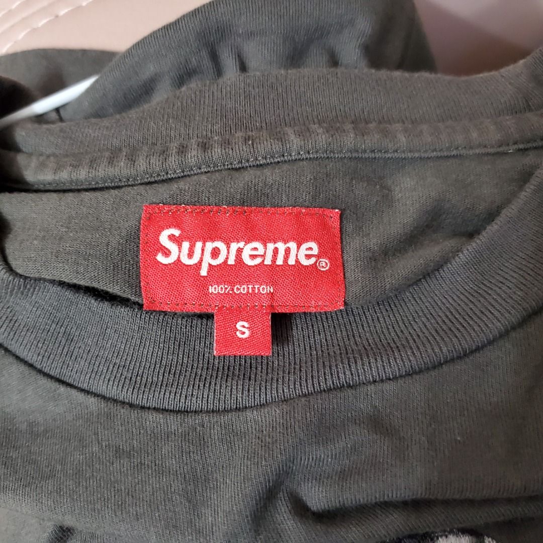 Supreme Gradient Logo Tee Dusty SS19 Size S Black Carousell