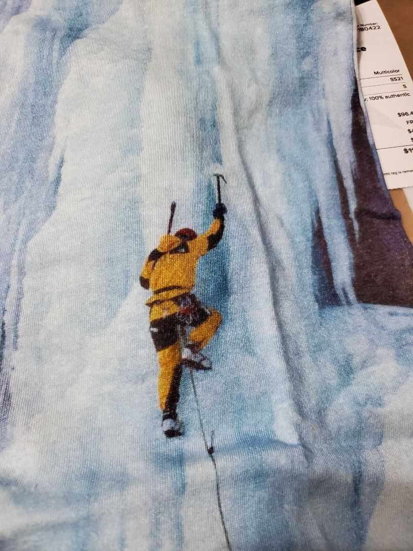 Supreme The North Face Ice Climb Tee ( SS21 Size S), 名牌, 服裝