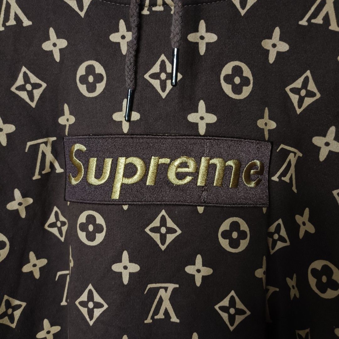 Louis Vuitton Supreme Sweater Brown