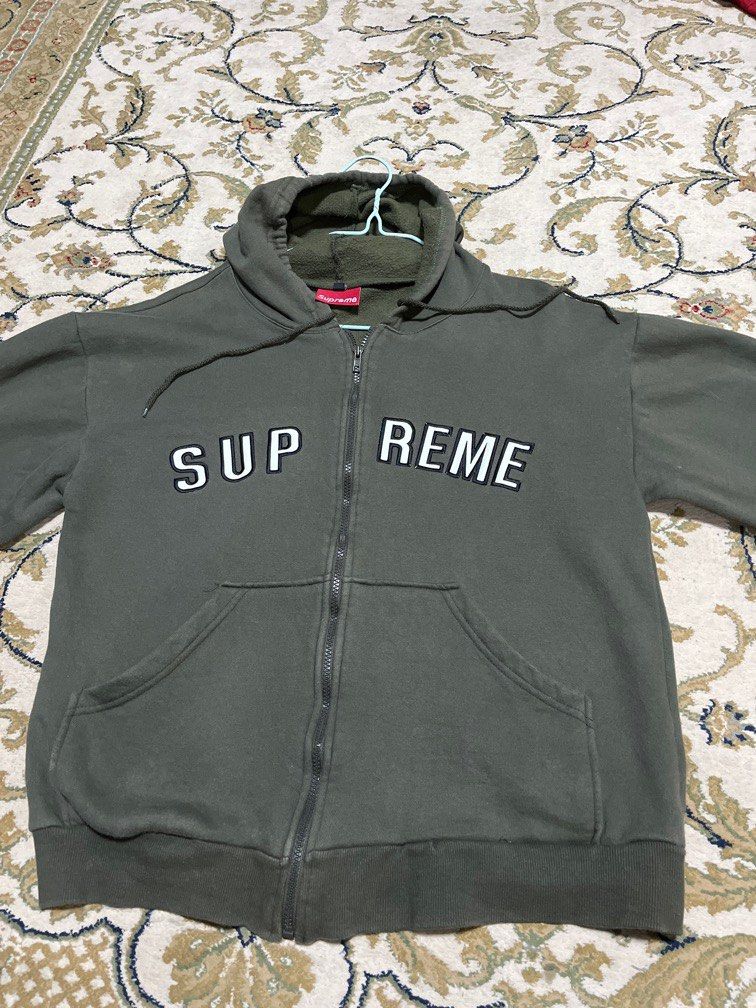 Supreme hoodie with hot sale zipper