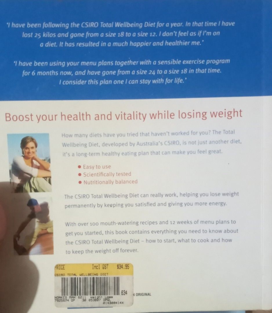 The CSIRO total wellbeing diet / clean & lean diet, Hobbies & Toys