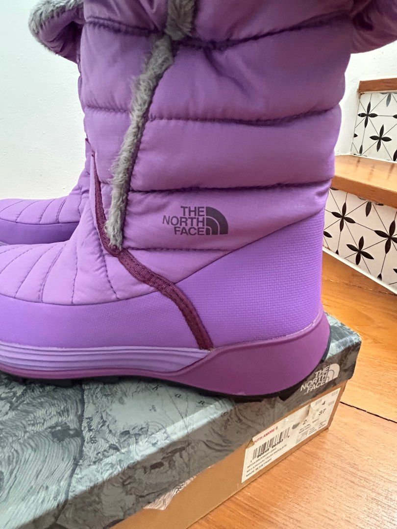 Purple north clearance face boots