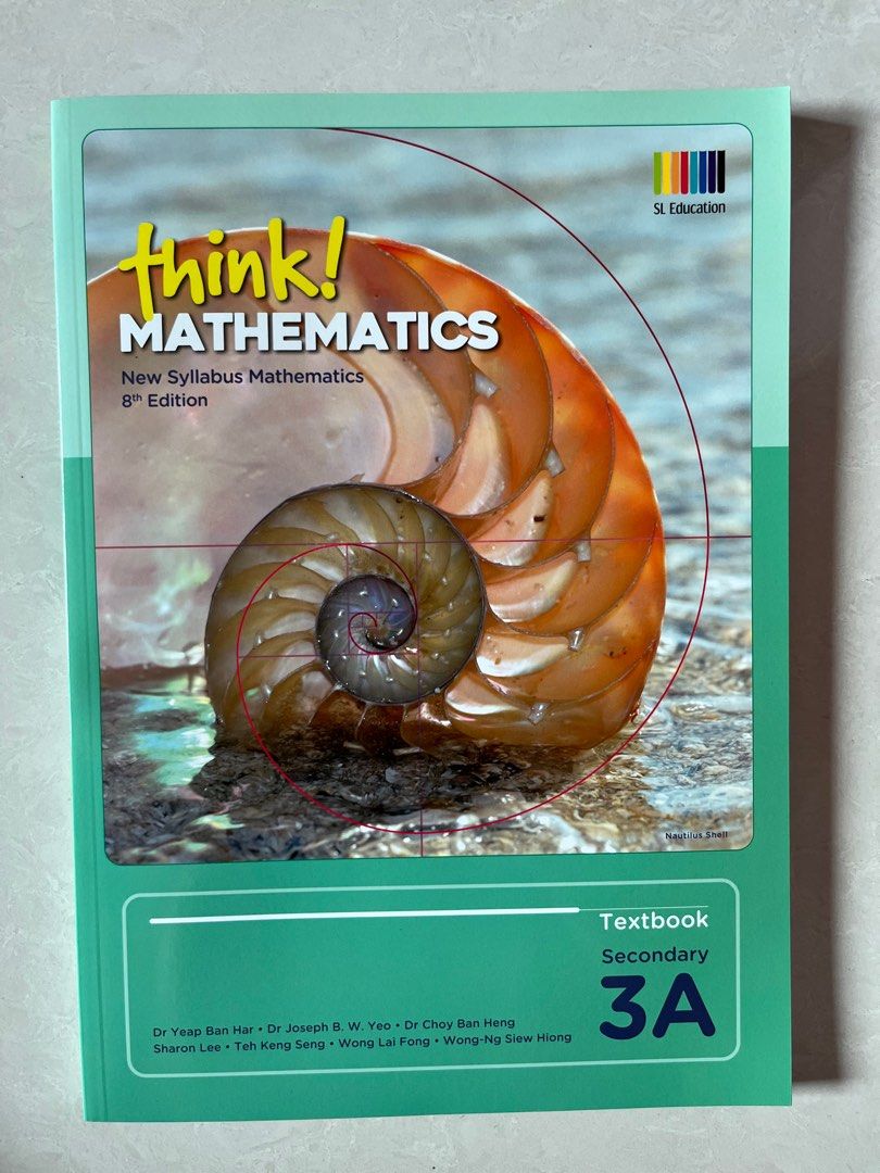 Think! Mathematics Secondary 3A Textbook, Hobbies & Toys, Books