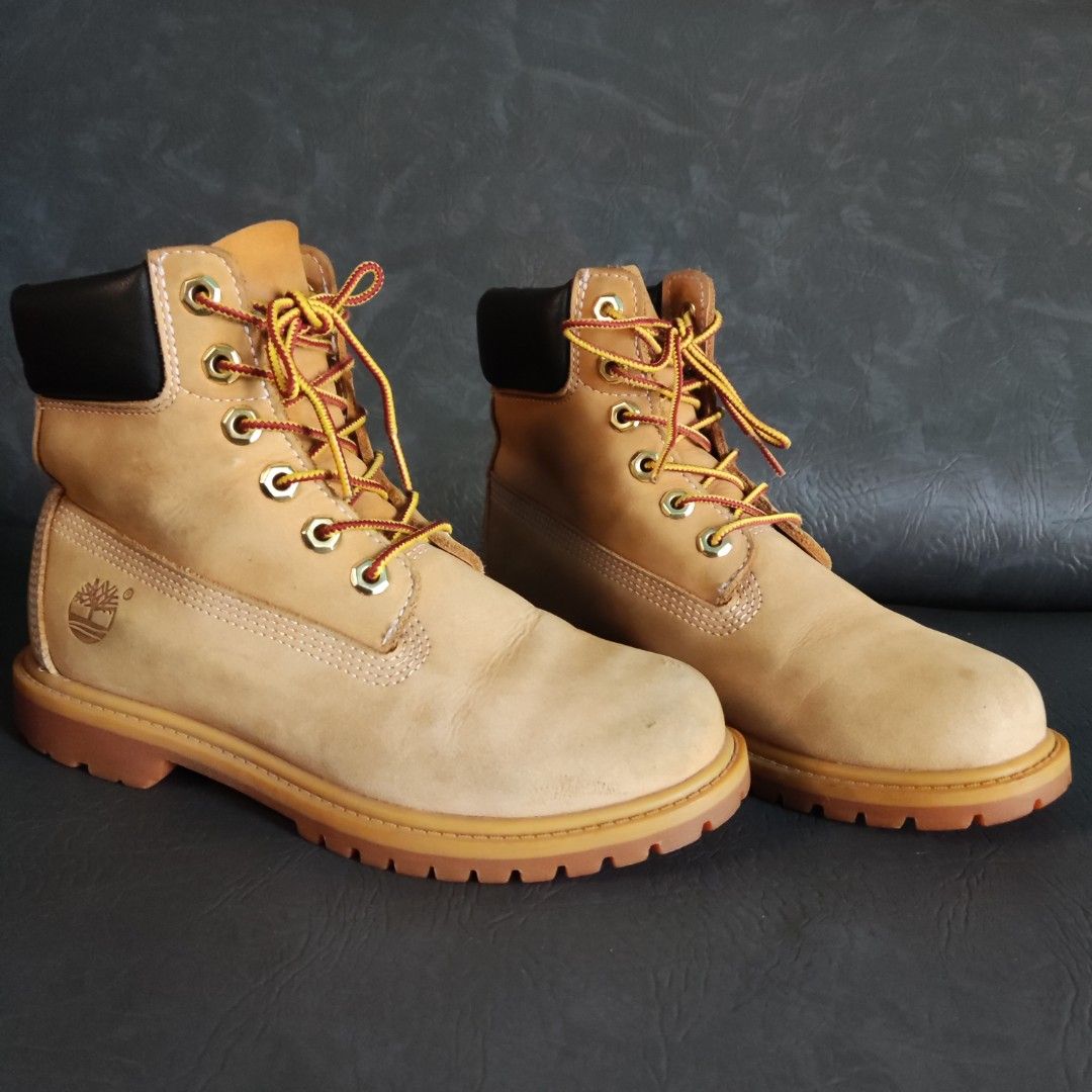 Timberland Boots Leather Nubuck Sepatu Bekas Second, Fesyen Wanita