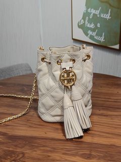 Tory Burch mcgraw hobo bucket tote leather bag 全皮水桶包袋