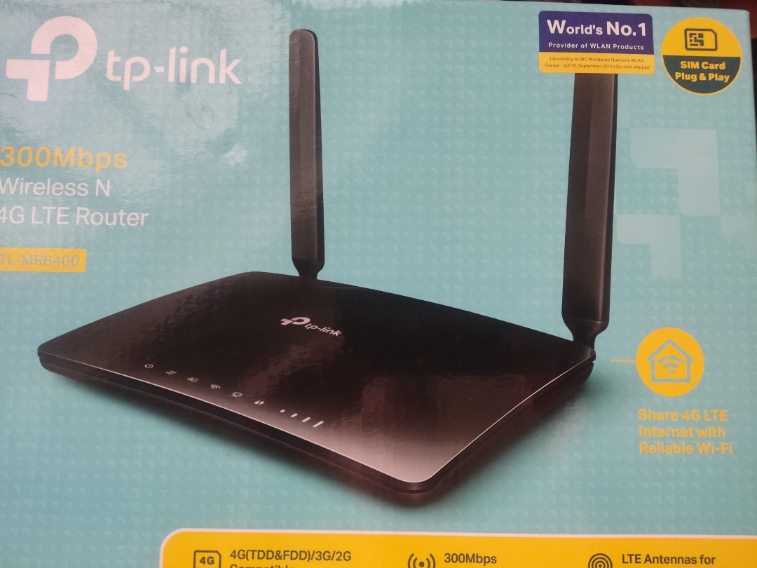 TP-Link TL-MR6400 4G LTE Router Plug and Play, Computers & Tech, Parts ...