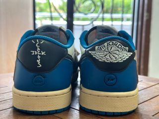 Louis Vuitton Denim Blue Nike Louis Vuitton Travis Scott Sneakers, Size 11.5 (LEXZ) 144010018122 RP
