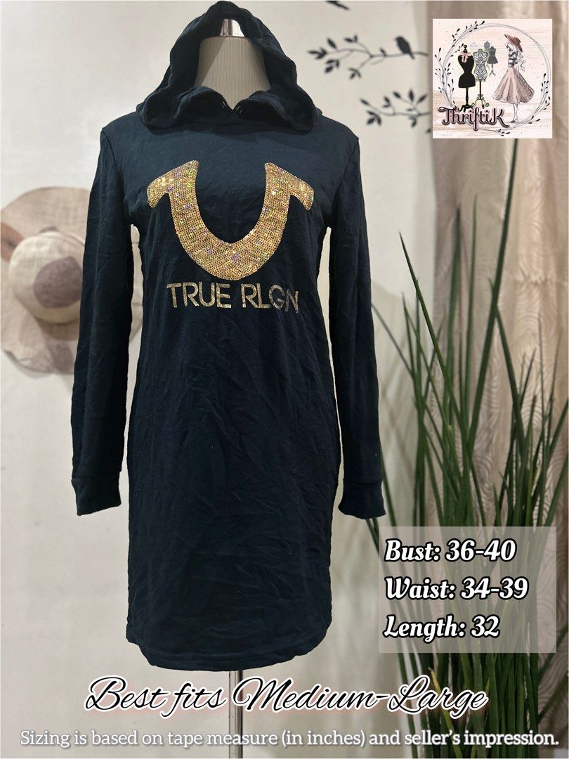 True religion clearance hoodie dress
