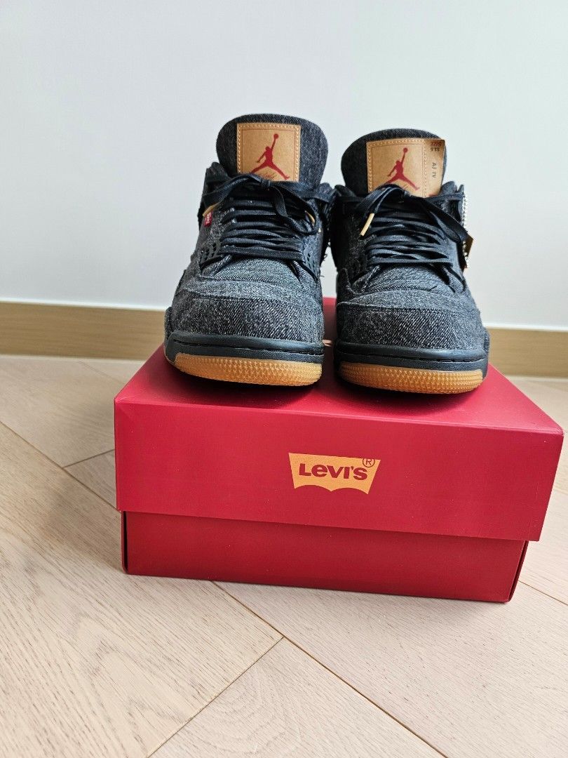 Air jordan 4 levi black discount