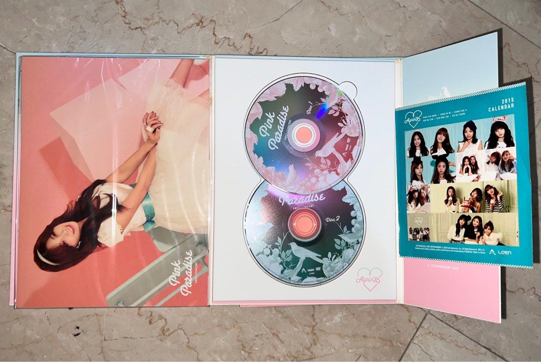 Used APINK Pink Paradise 1st Concert Live DVD 2 Disc, 興趣及遊戲, 音樂、樂器& 配件,  音樂與媒體- CD 及DVD - Carousell