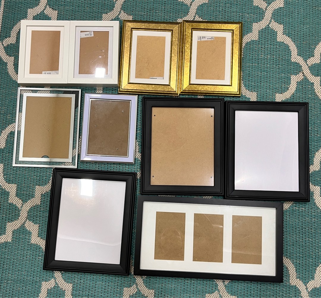 Various size photo frames, Furniture & Home Living, Home Decor, Frames ...