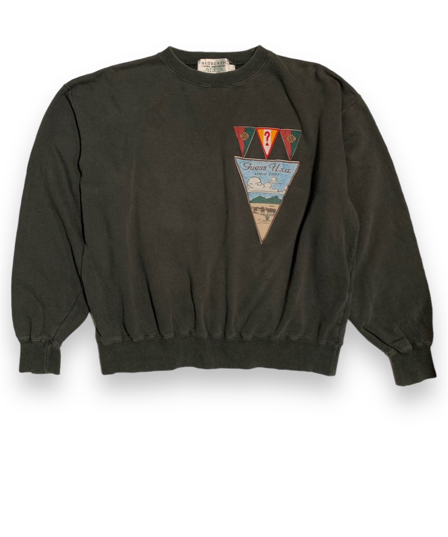 VINTAGE GUESS SWEATER SWEATSHIRT Men s Fashion Coats Jackets