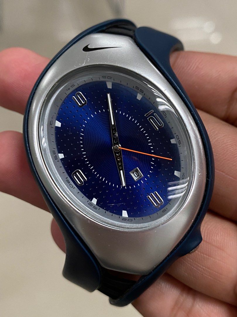 Vintage Nike Triax Watch Blue Face Blue Band