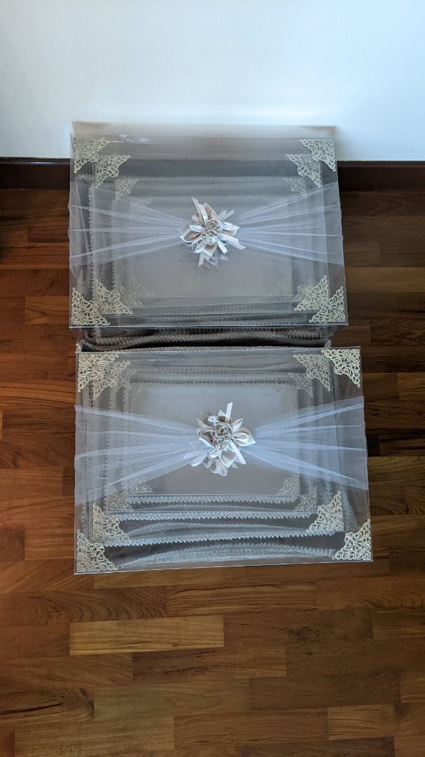 [CLEAR MICA] Wedding Sangjit / Guo Da Li / Hantaran Boxes, Food ...