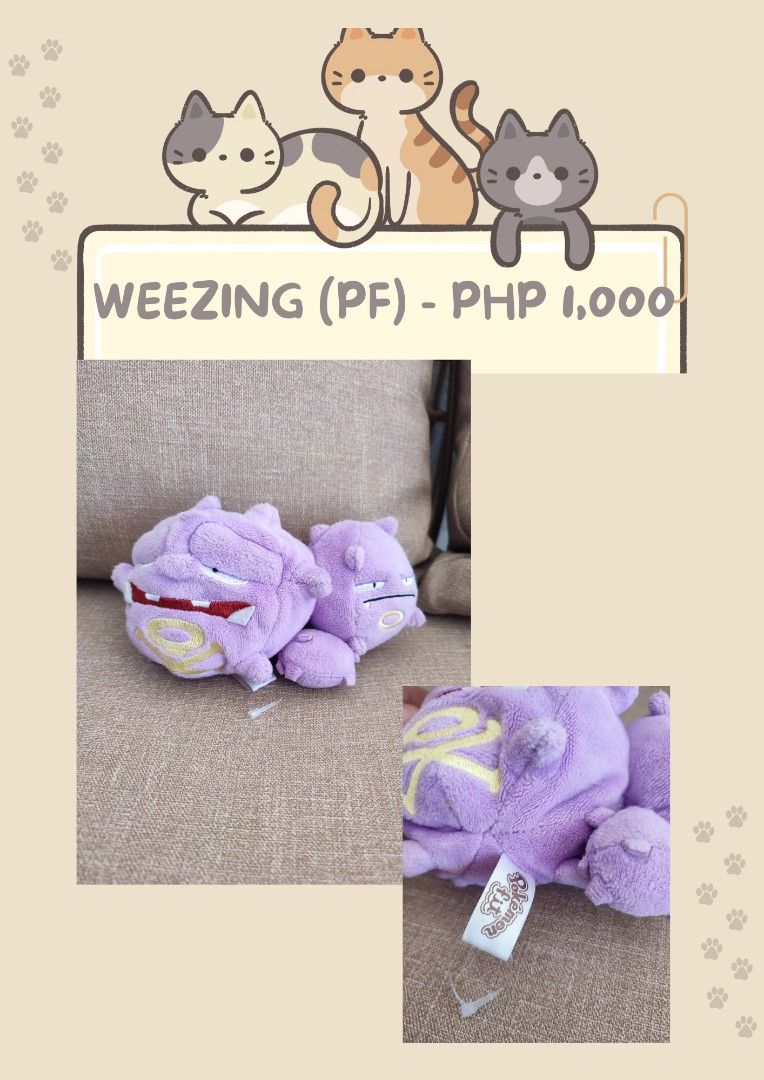 Weezing plush hot sale