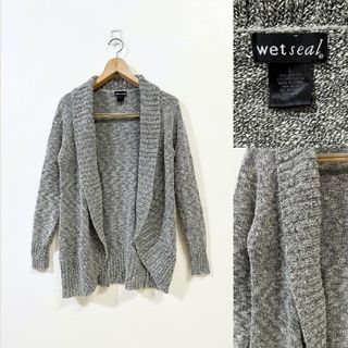 Wetseal Grey Knitted Cardigan