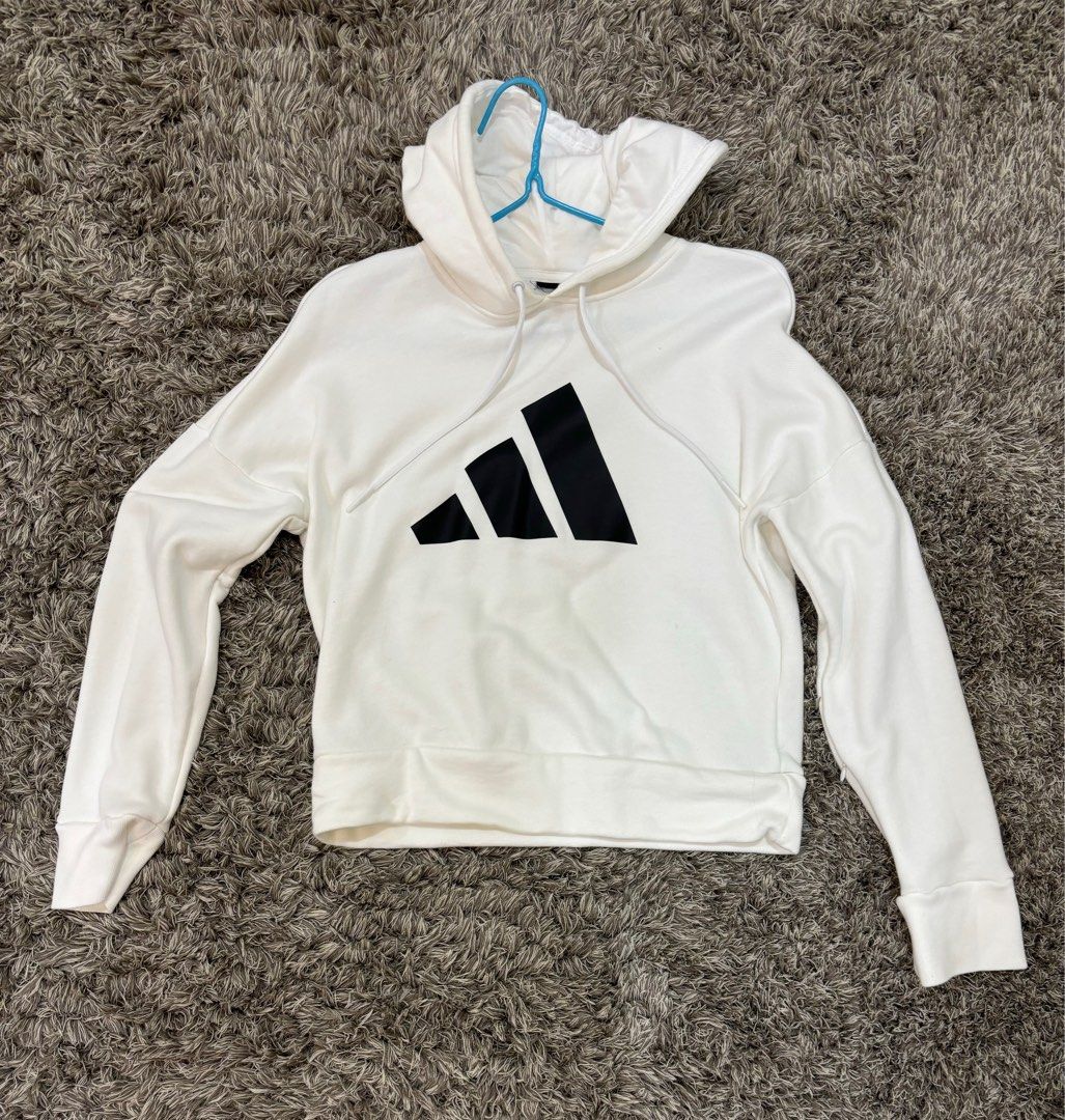 White adidas cheap pullover hoodie