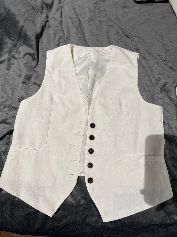 White Vest Shorts set Women s Fashion Dresses Sets Sets or