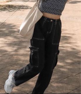 Wide Leg Black Jeans