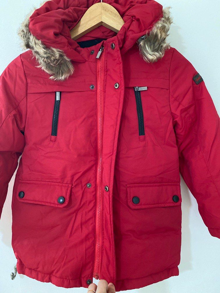 Next boys red coat hot sale
