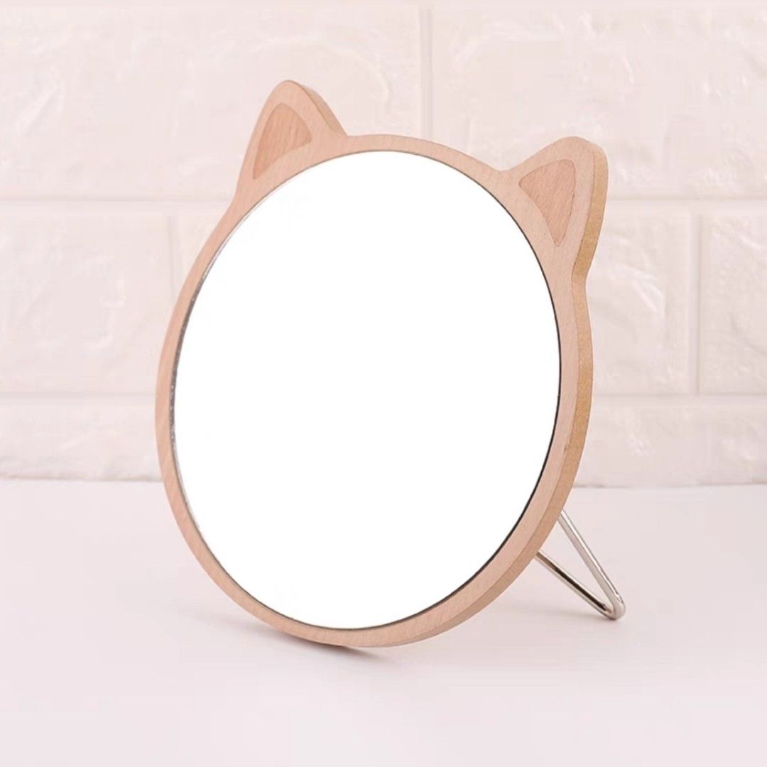 Wooden Table Mirror, Furniture & Home Living, Home Decor, Mirrors on