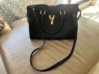 Authentic Yves Saint Laurent YSL Downtown Cabas and Suede, Luxury, Bags &  Wallets on Carousell