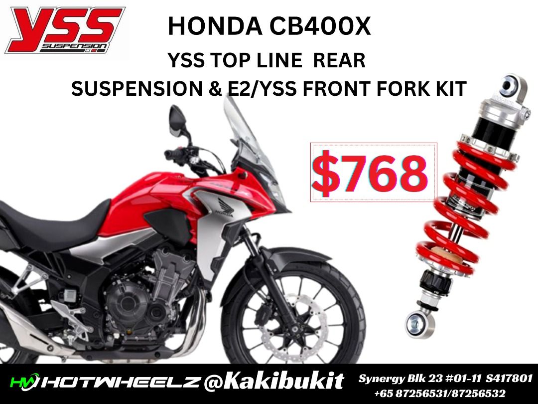 YSS TOPLINE SUSPENSION/YSS FRONT FORK KIT/E2 FORK KITHONDA CB400X