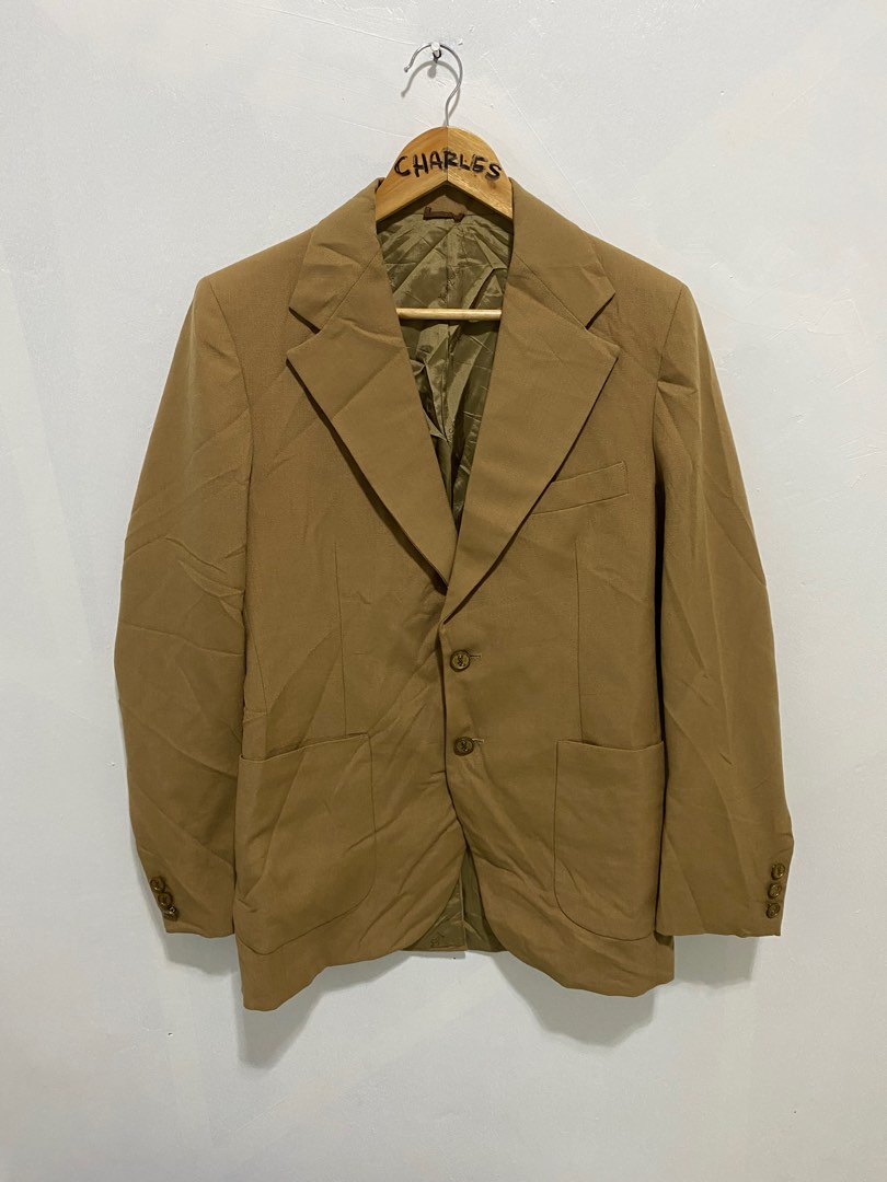 Blazer Homme Yves Saint Laurent En Laine Bleue - Taille 54 - Occasion Très Bon état - Fabriqué En France