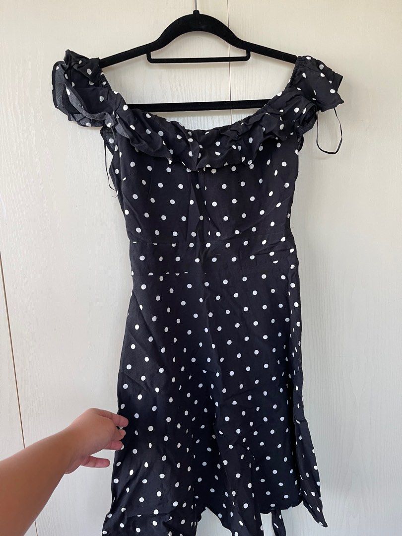 Zara Polka Dot Satin Top/Dress