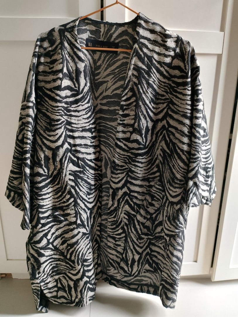Zara zebra coat clearance