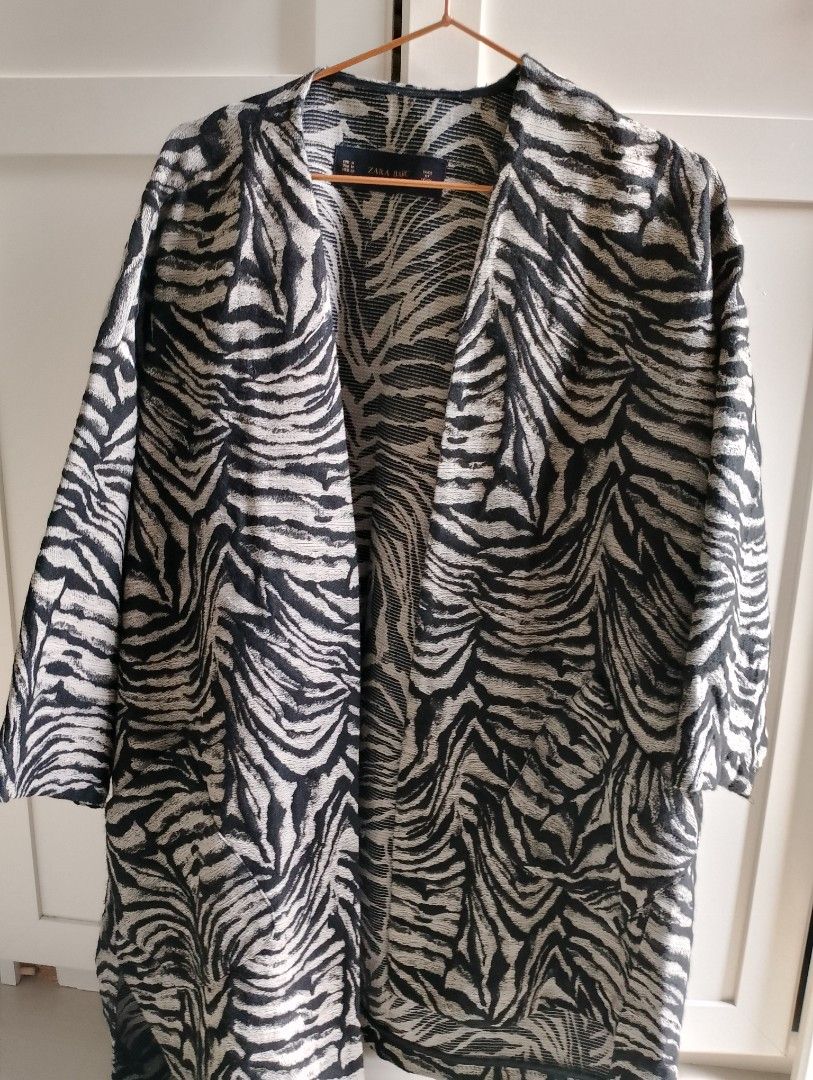 Zebra jacket zara top