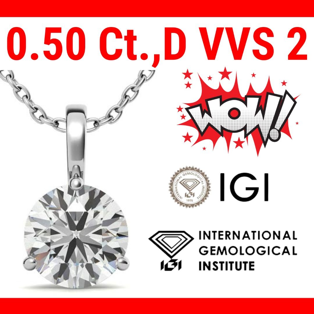 Certified on sale diamond pendant