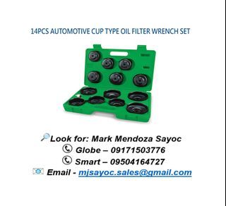 14PCS AUTOMOTIVE CUP TYPE OIL FILTER WRENCH SET