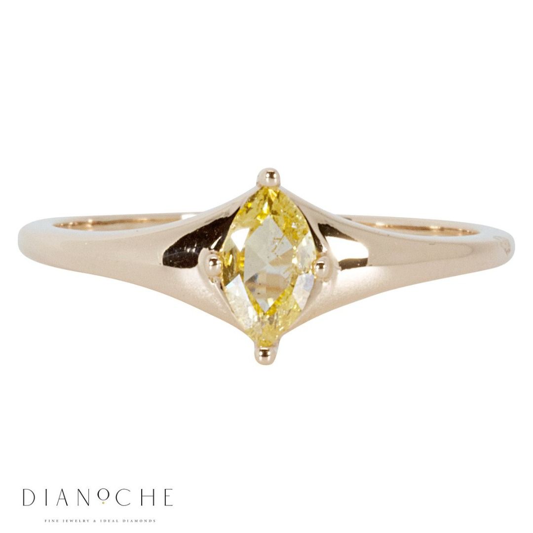 Marquise rose gold best sale ring