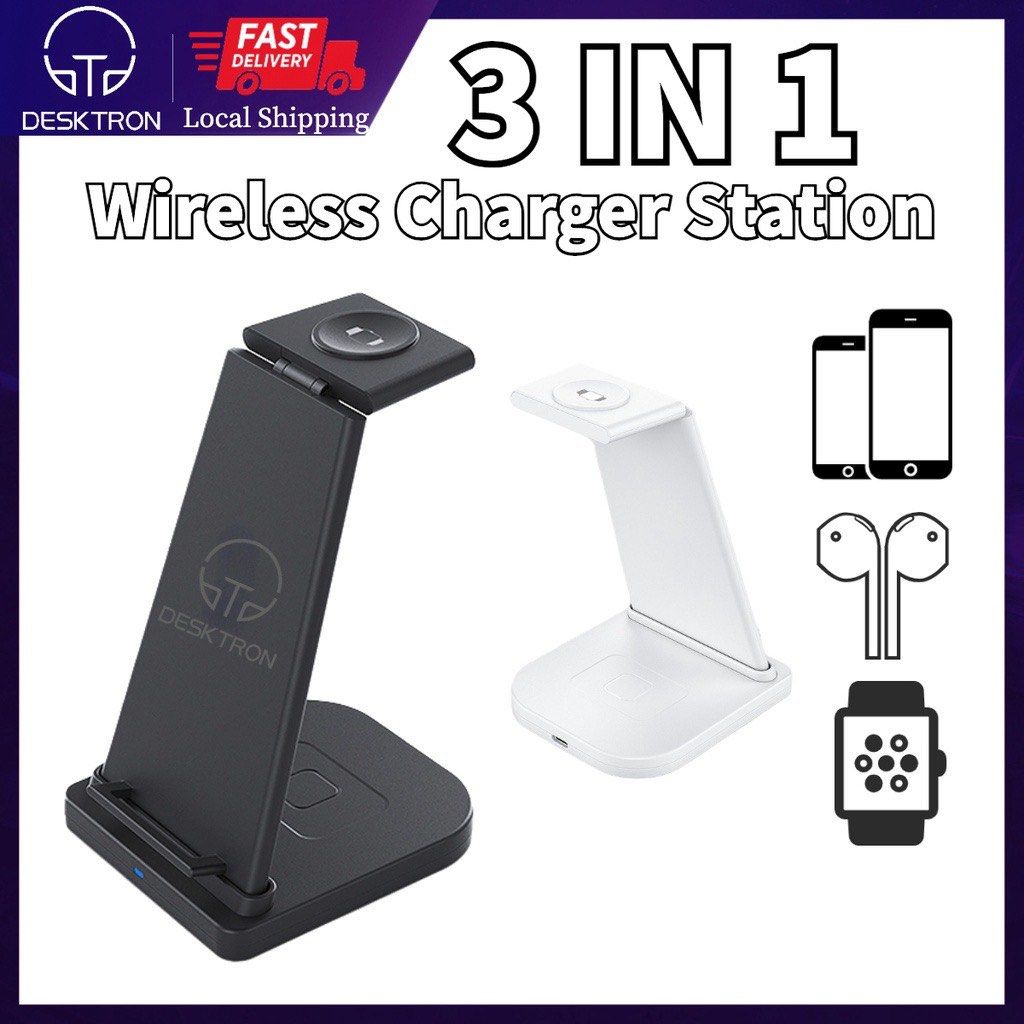 3 in 1 15W Wireless Charger Mobile Phones Gadgets Other