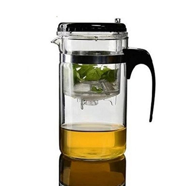 500ml Glass Gongfu Tea Maker Press Art Cup Teapot with Stainless steel