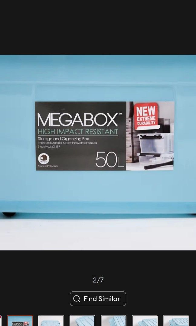 50L Megabox Storage, Furniture & Home Living, Home Improvement