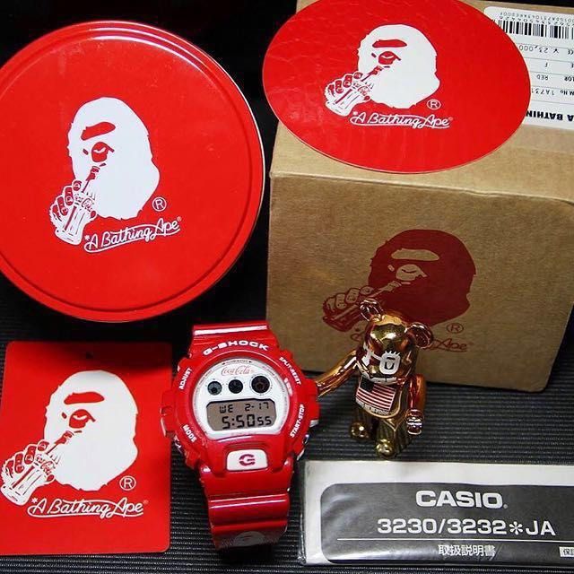 G Shock x A Bathing Ape Bape x Coca Cola Extremely rare and a MUST HAVE for all DW 6900 collectors