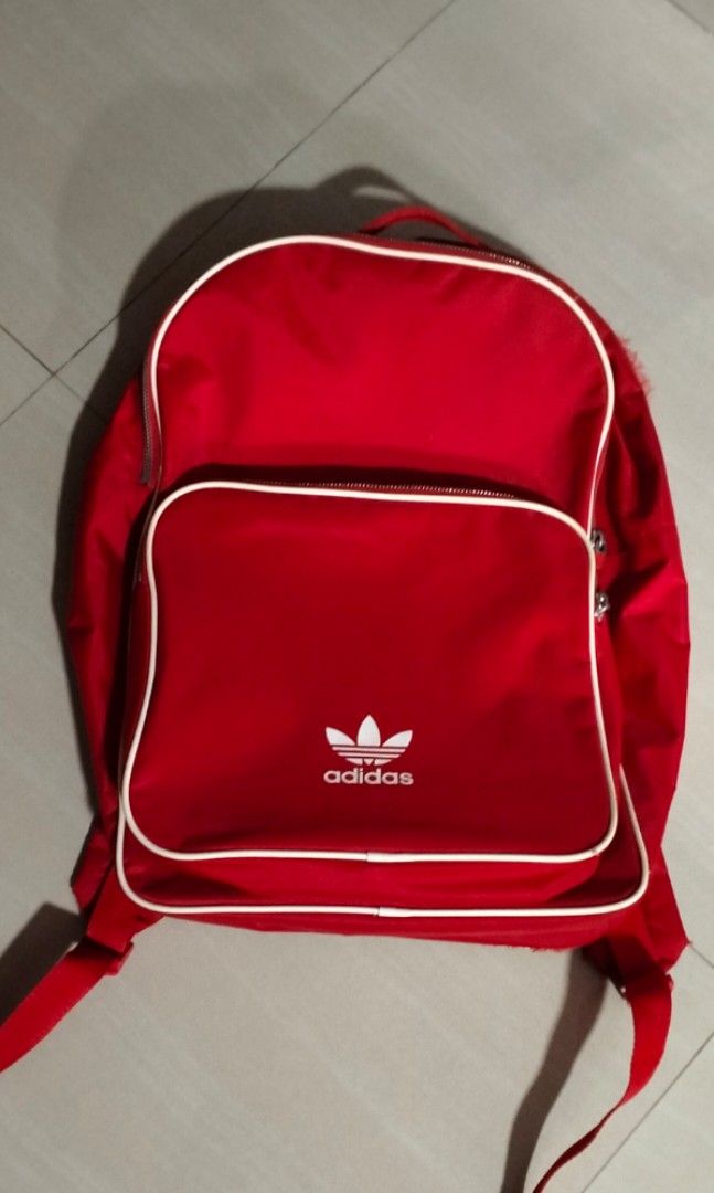 Red adidas new arrivals backpack