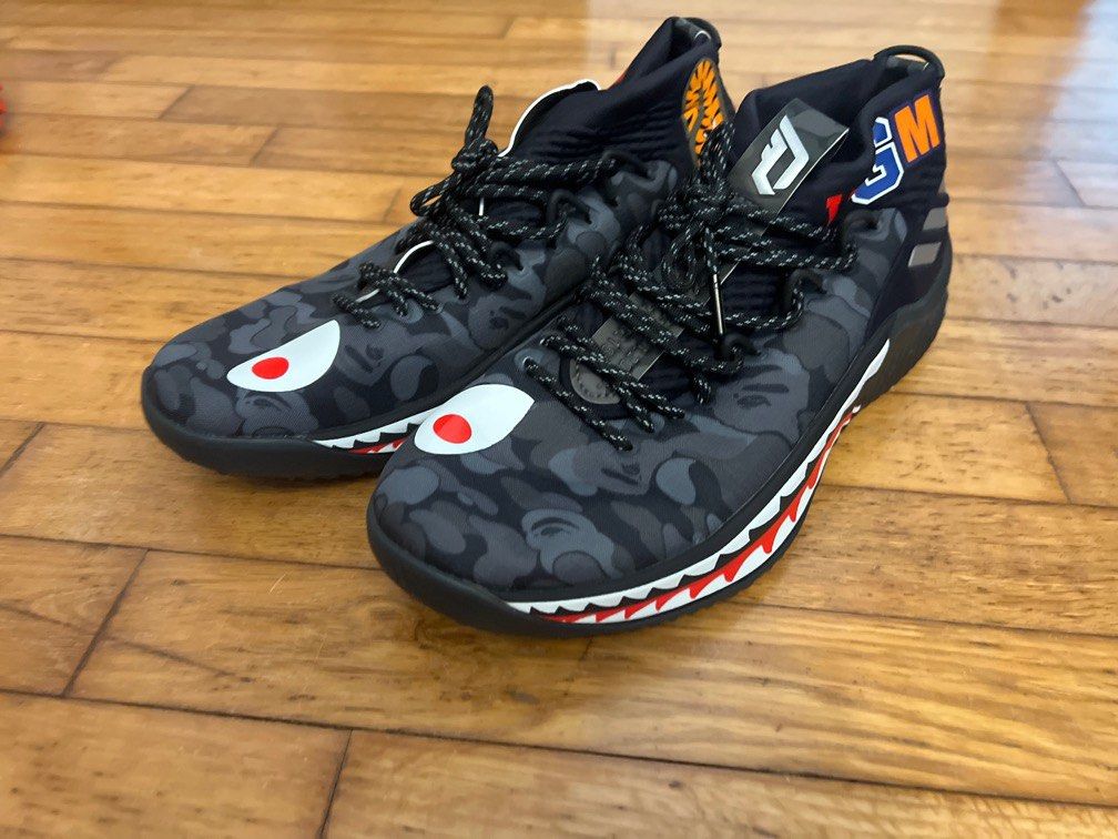 Dame 4 bape black cheap