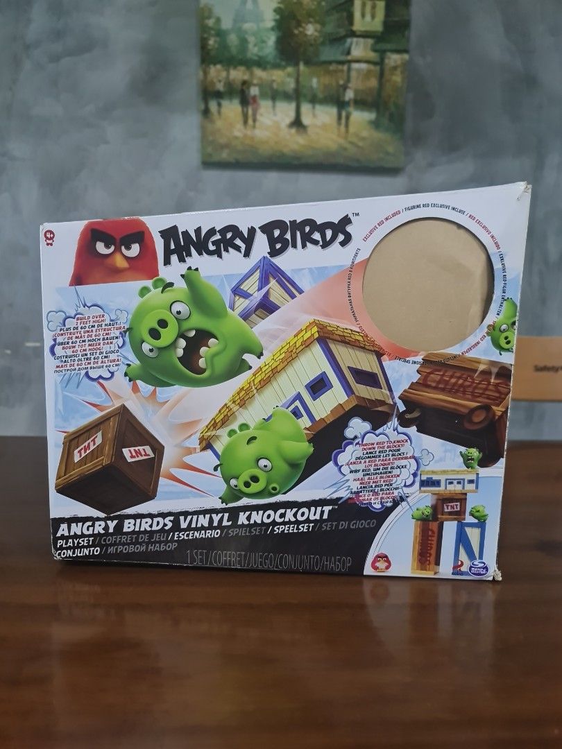 Angry birds vinyl knockout playset deals